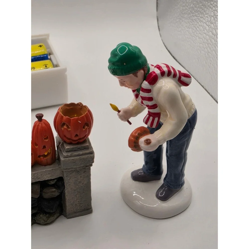 Dept 56 Snow Village Lighting The Jack-O-Lanterns Halloween 3pc Set 56.55117